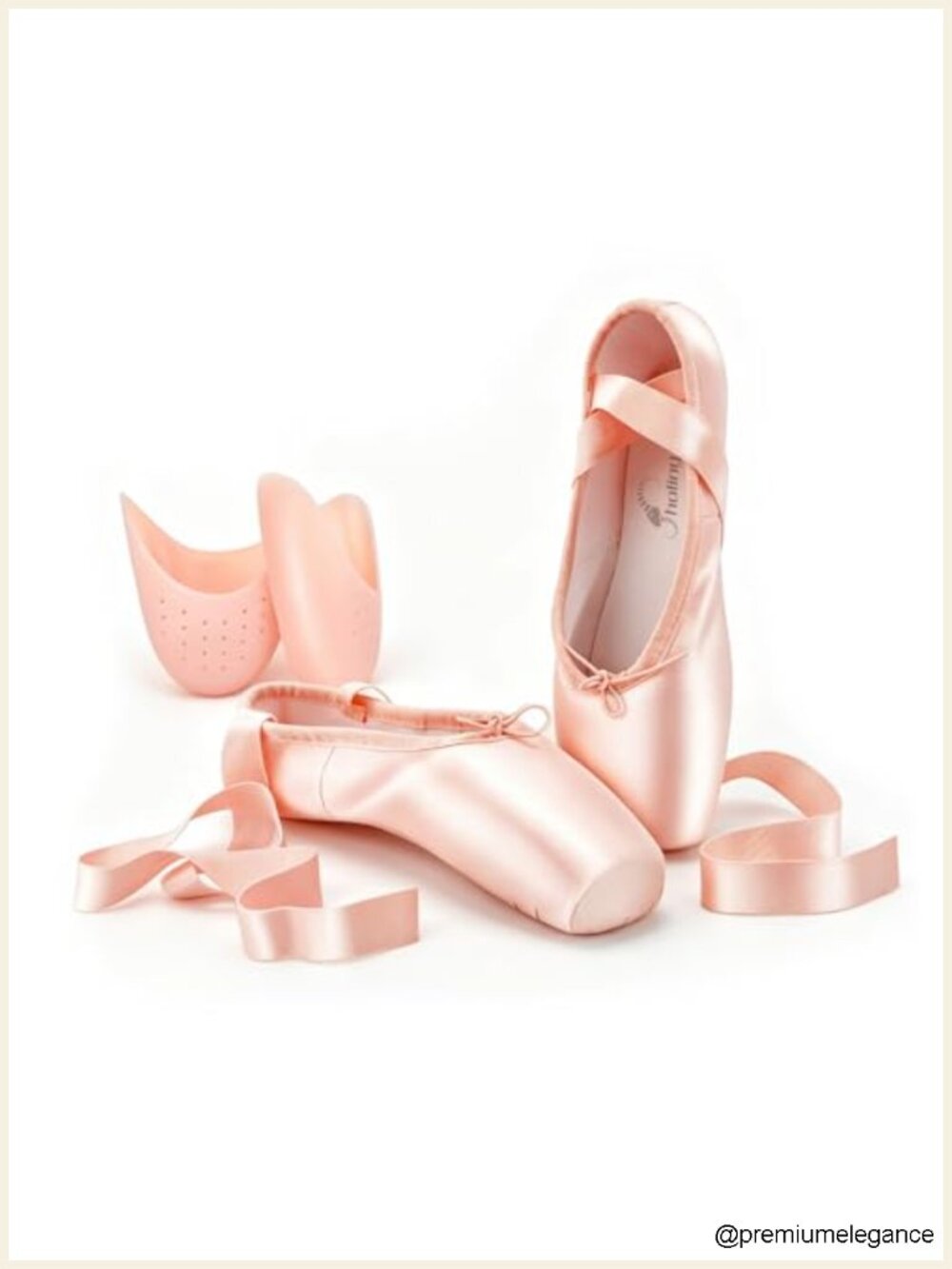 Professional Women's Pointe Shoes with Toe Pads, Satin Ballet Flats for Dancing